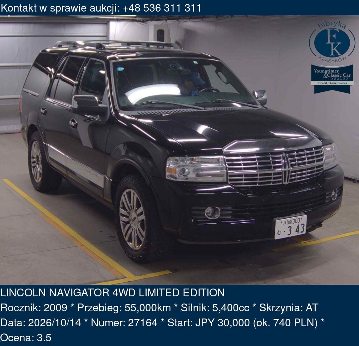 LINCOLN NAVIGATOR 4WD LIMITED EDITION 2009 - zdjęcie 2