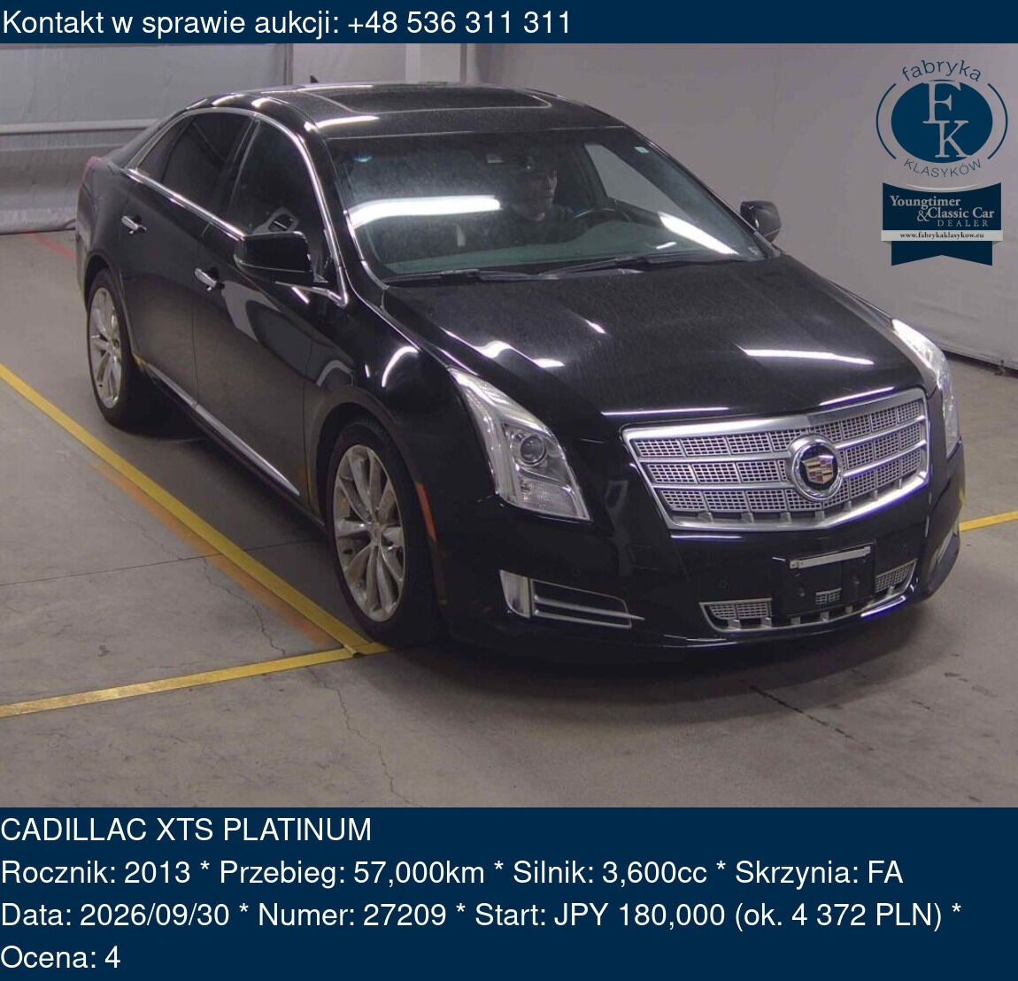 CADILLAC XTS PLATINUM 2013 - zdjęcie 2