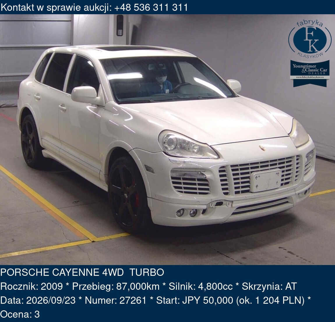 PORSCHE CAYENNE 4WD TURBO 2009 - zdjęcie 2
