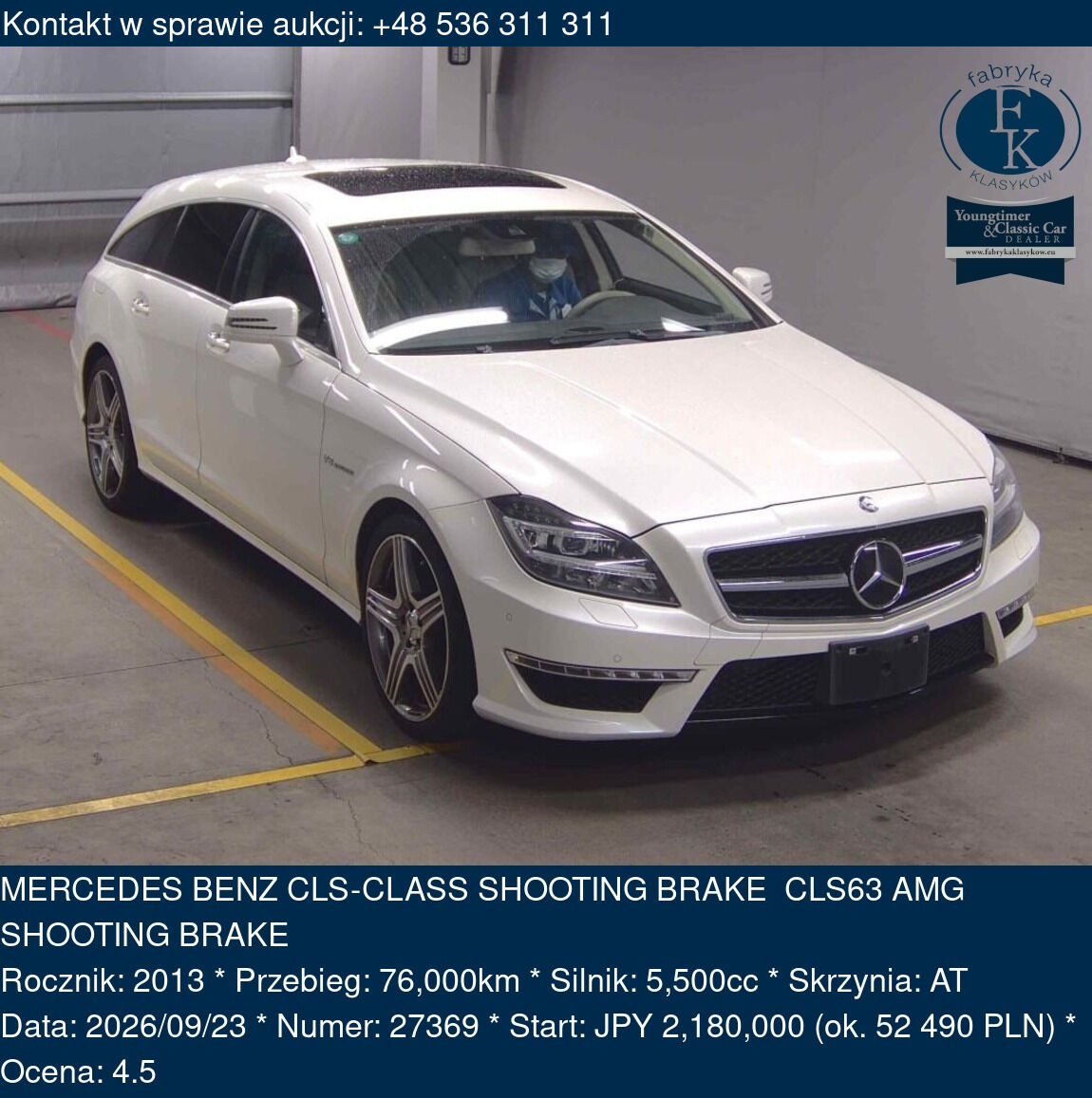MERCEDES BENZ CLS-CLASS SHOOTING BRAKE CLS63 AMG SHOOTING BRAKE 2013 - zdjęcie 2