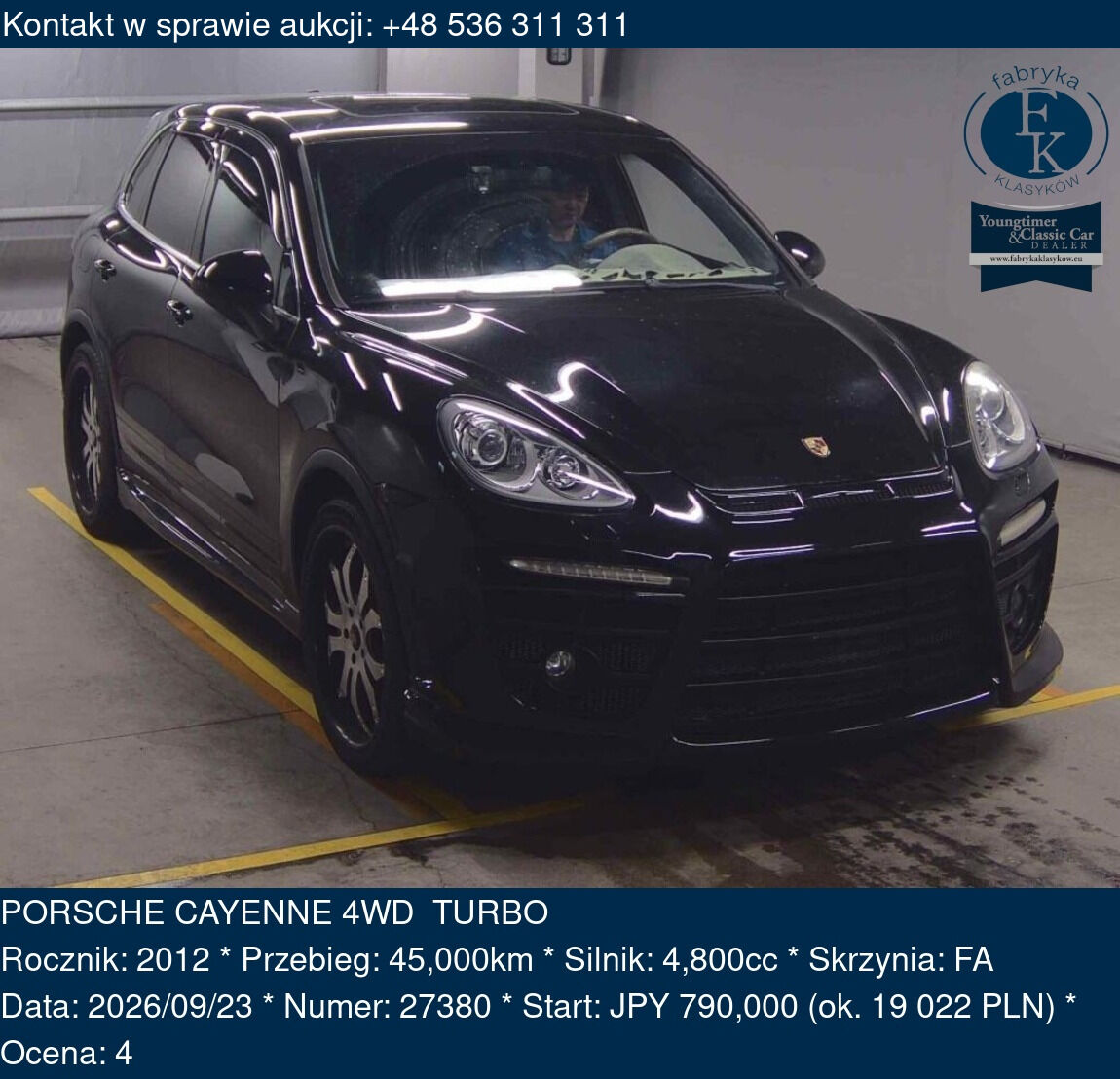 PORSCHE CAYENNE 4WD TURBO 2012 - zdjęcie 2
