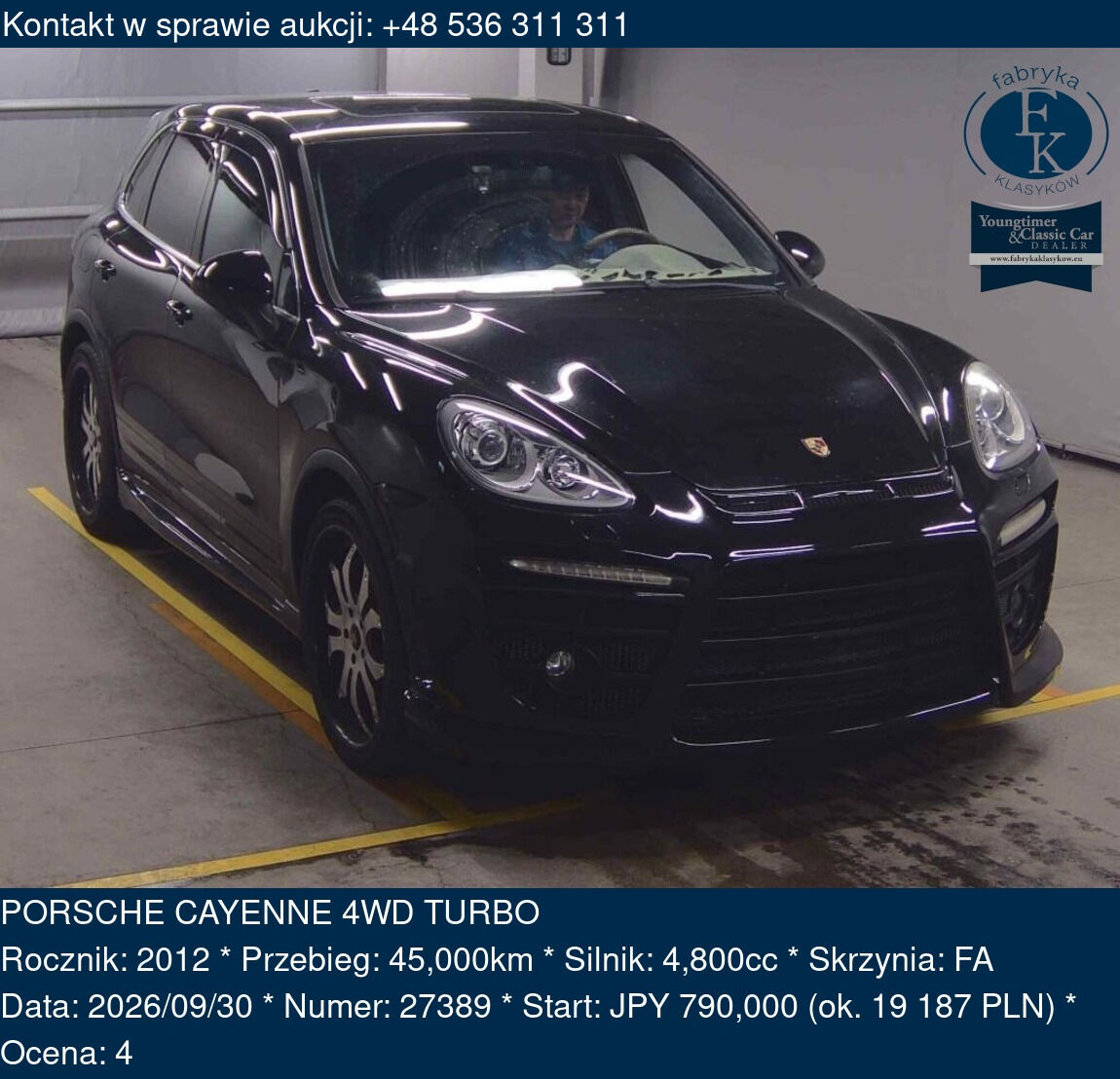 PORSCHE CAYENNE 4WD TURBO 2012 - zdjęcie 2