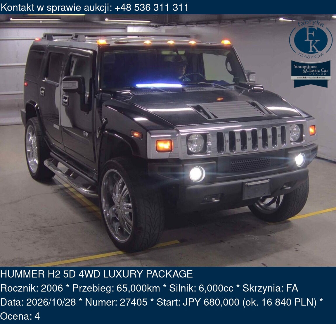 HUMMER H2 5D 4WD LUXURY PACKAGE 2006 - zdjęcie 2