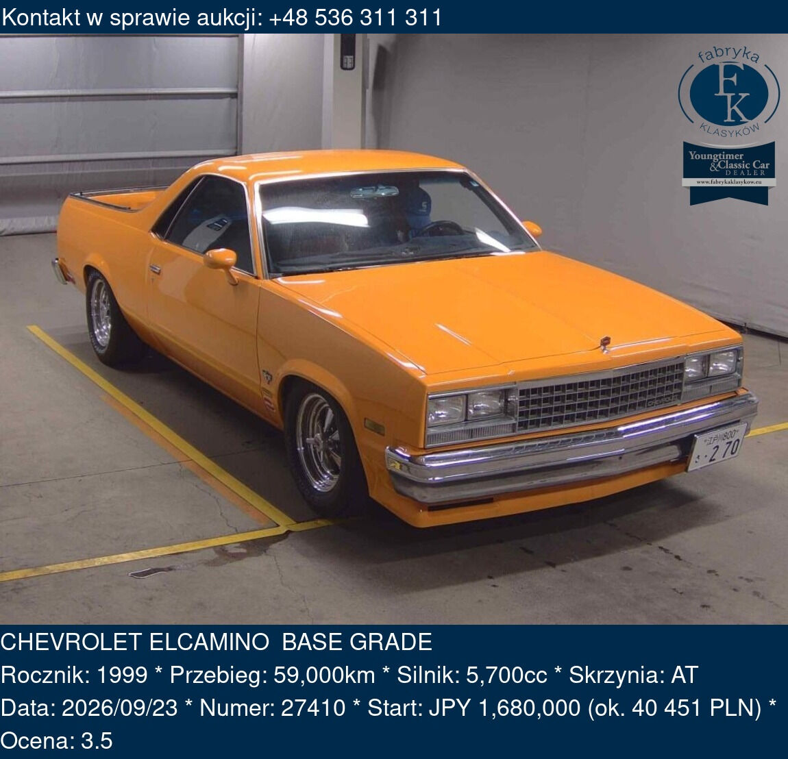 CHEVROLET ELCAMINO BASE GRADE 1999 - zdjęcie 2