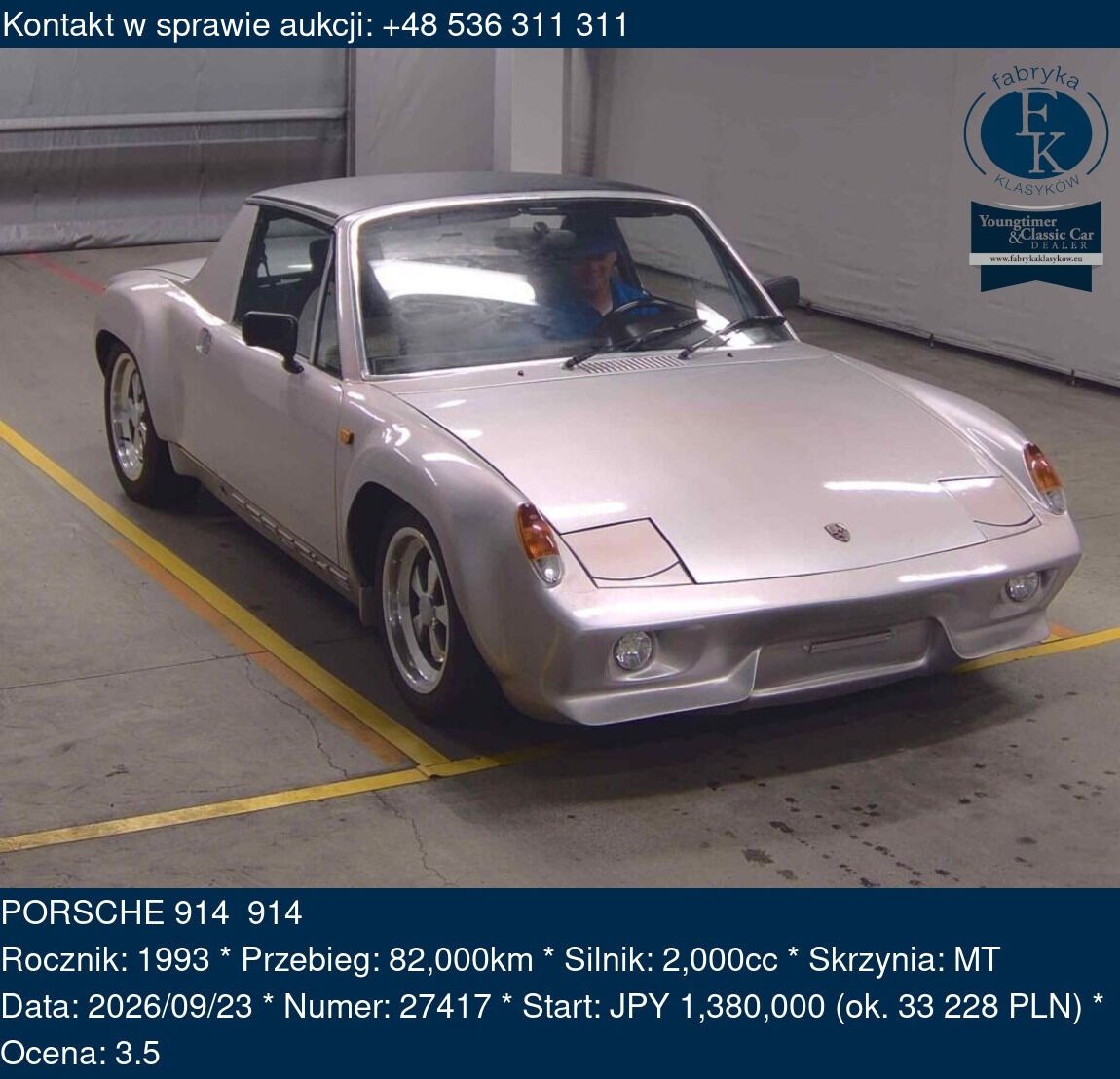 PORSCHE 914 914 1993 - zdjęcie 2