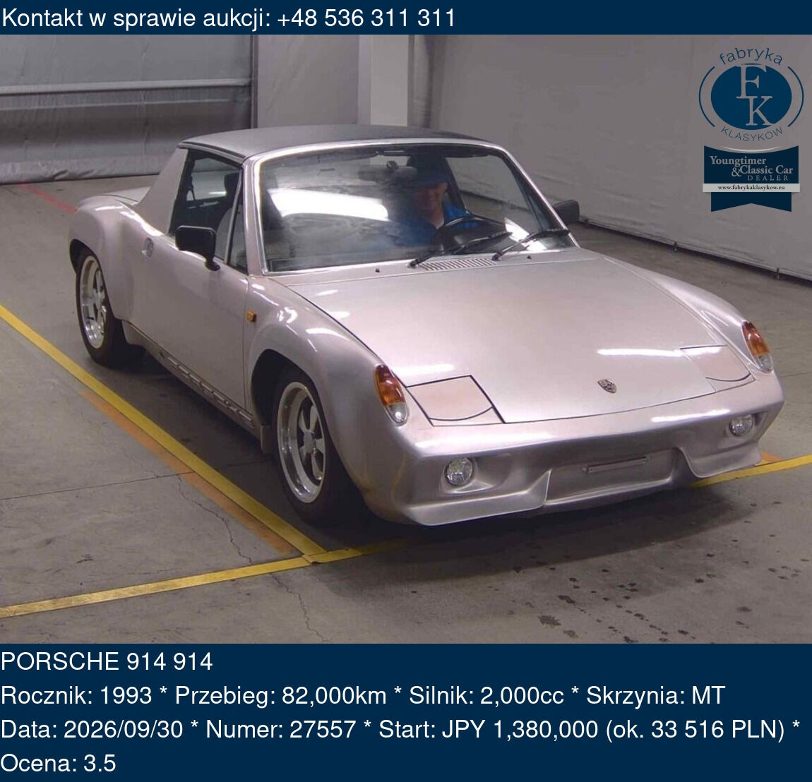 PORSCHE 914 914 1993 - zdjęcie 2