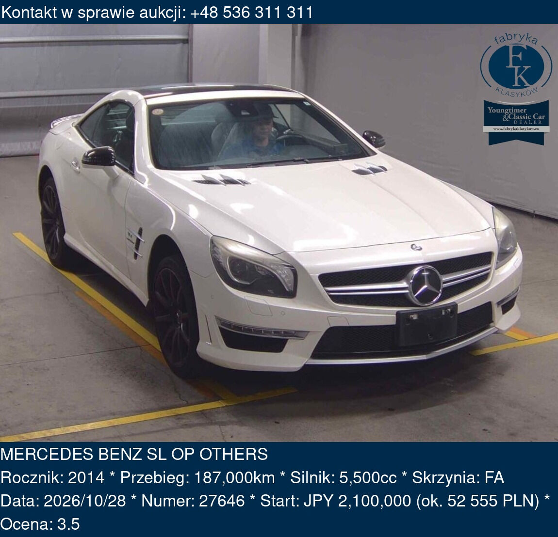 MERCEDES BENZ SL OP OTHERS 2014 - zdjęcie 2