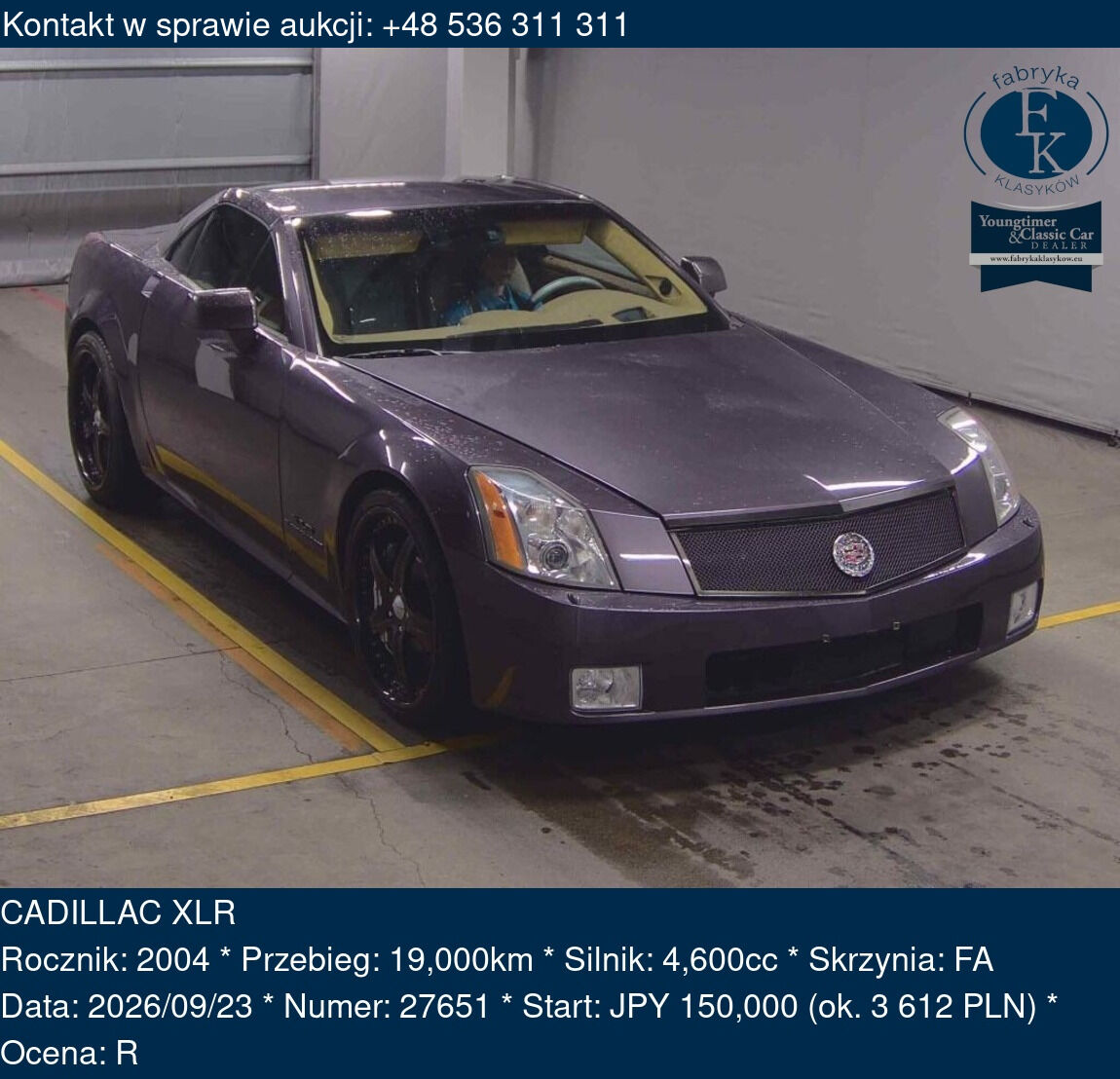 CADILLAC XLR 2004 - zdjęcie 2