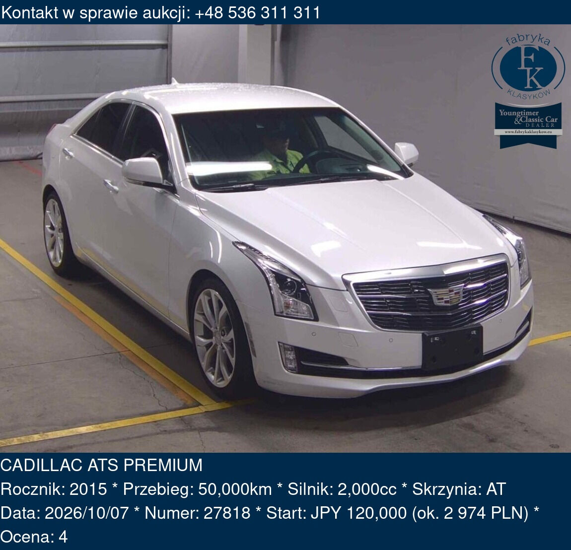 CADILLAC ATS PREMIUM 2015 - zdjęcie 2