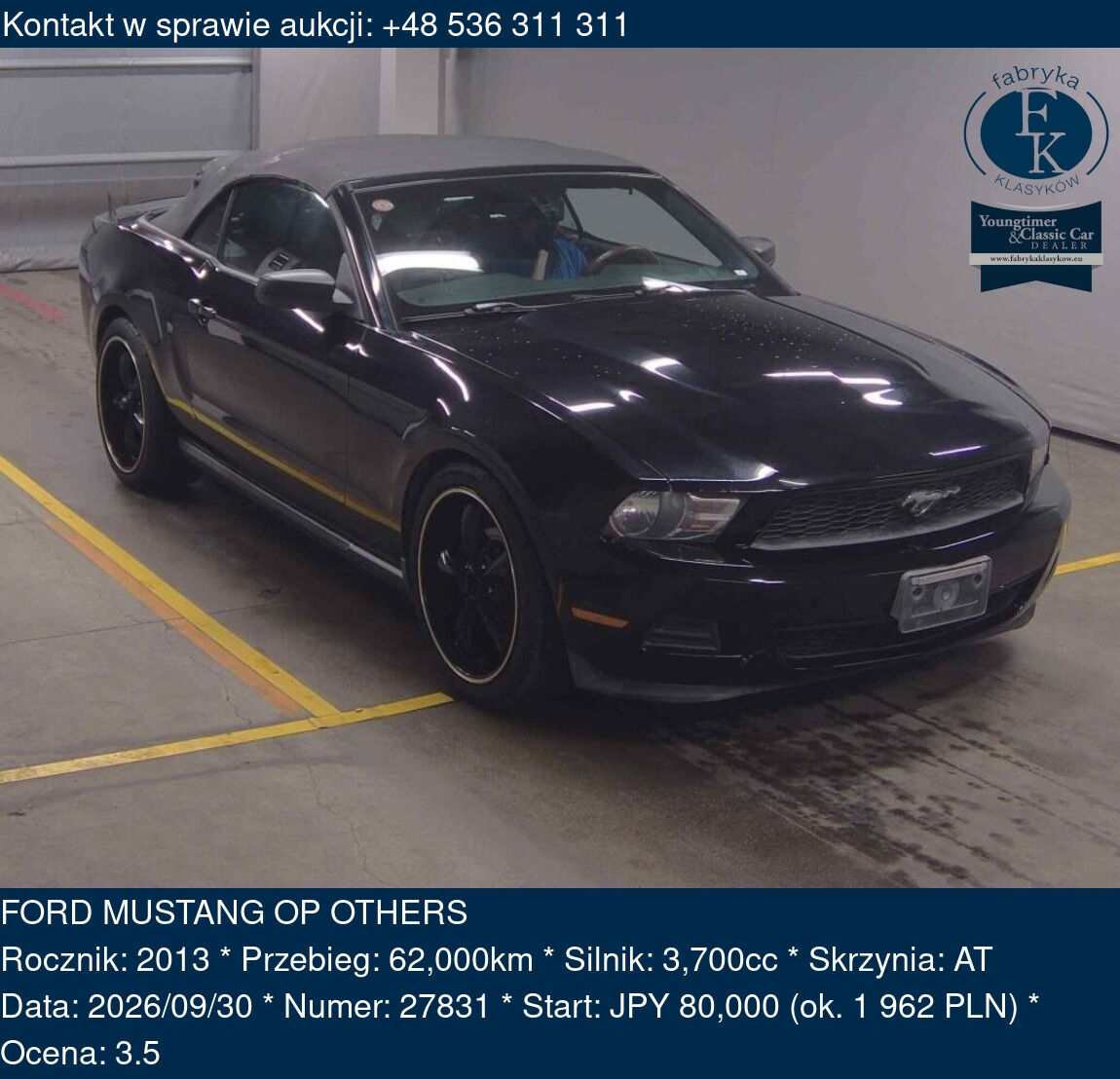 FORD MUSTANG OP OTHERS 2013 - zdjęcie 2