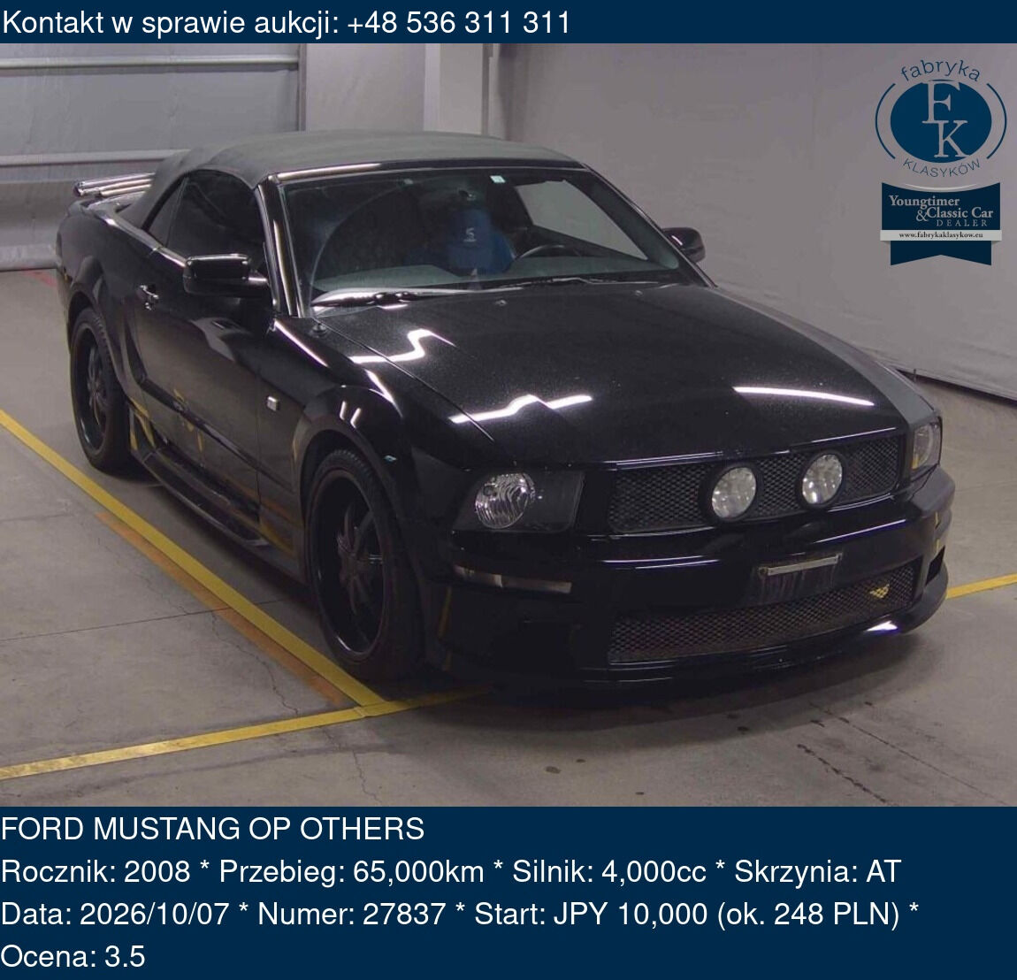FORD MUSTANG OP OTHERS 2008 - zdjęcie 2