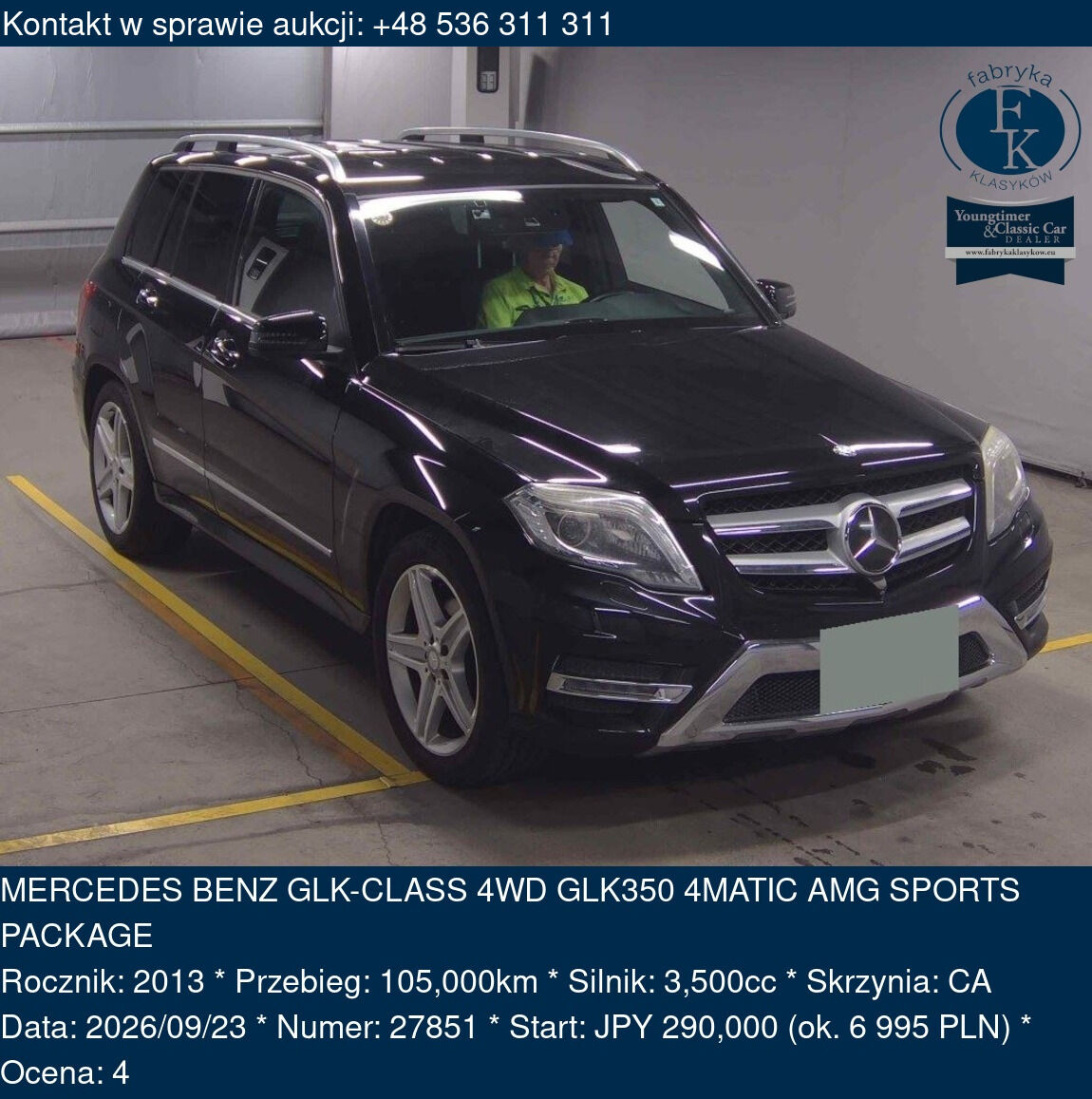 MERCEDES BENZ GLK-CLASS 4WD GLK350 4MATIC AMG SPORTS PACKAGE 2013 - zdjęcie 2