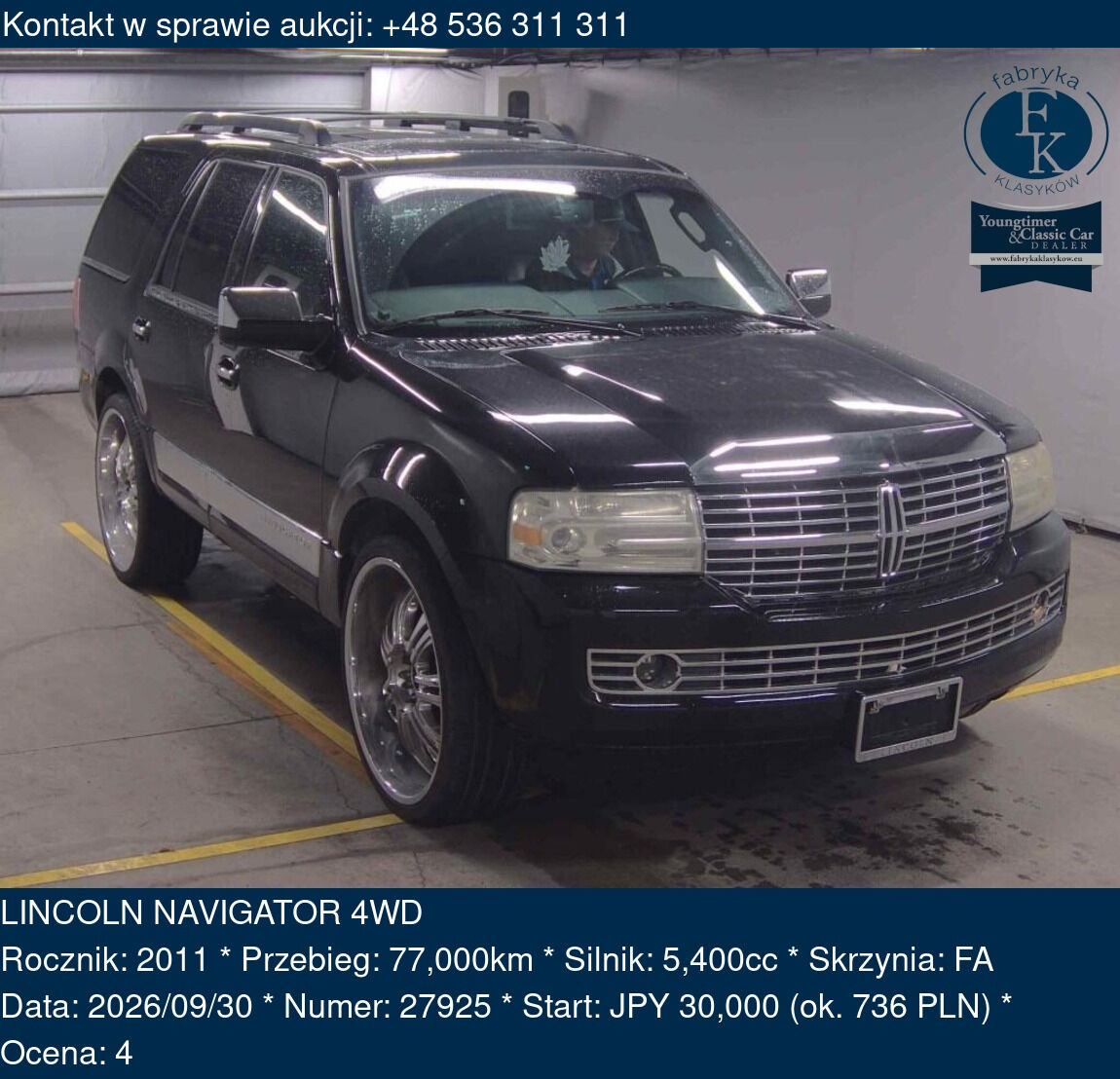 LINCOLN NAVIGATOR 4WD 2011 - zdjęcie 2