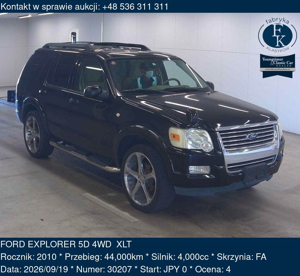 FORD EXPLORER 5D 4WD XLT 2010 - zdjęcie 2