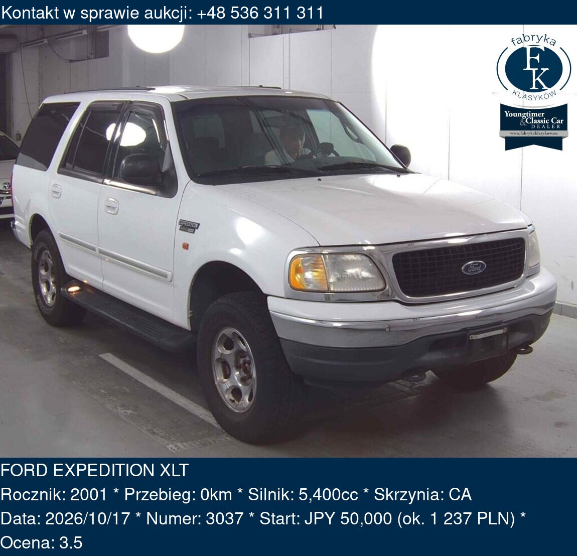 FORD EXPEDITION XLT 2001 - zdjęcie 2