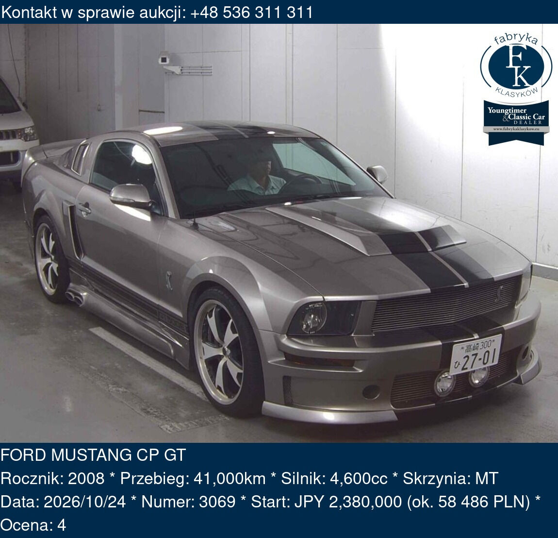 FORD MUSTANG CP GT 2008 - zdjęcie 2
