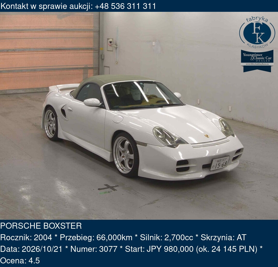 PORSCHE BOXSTER 2004 - zdjęcie 2