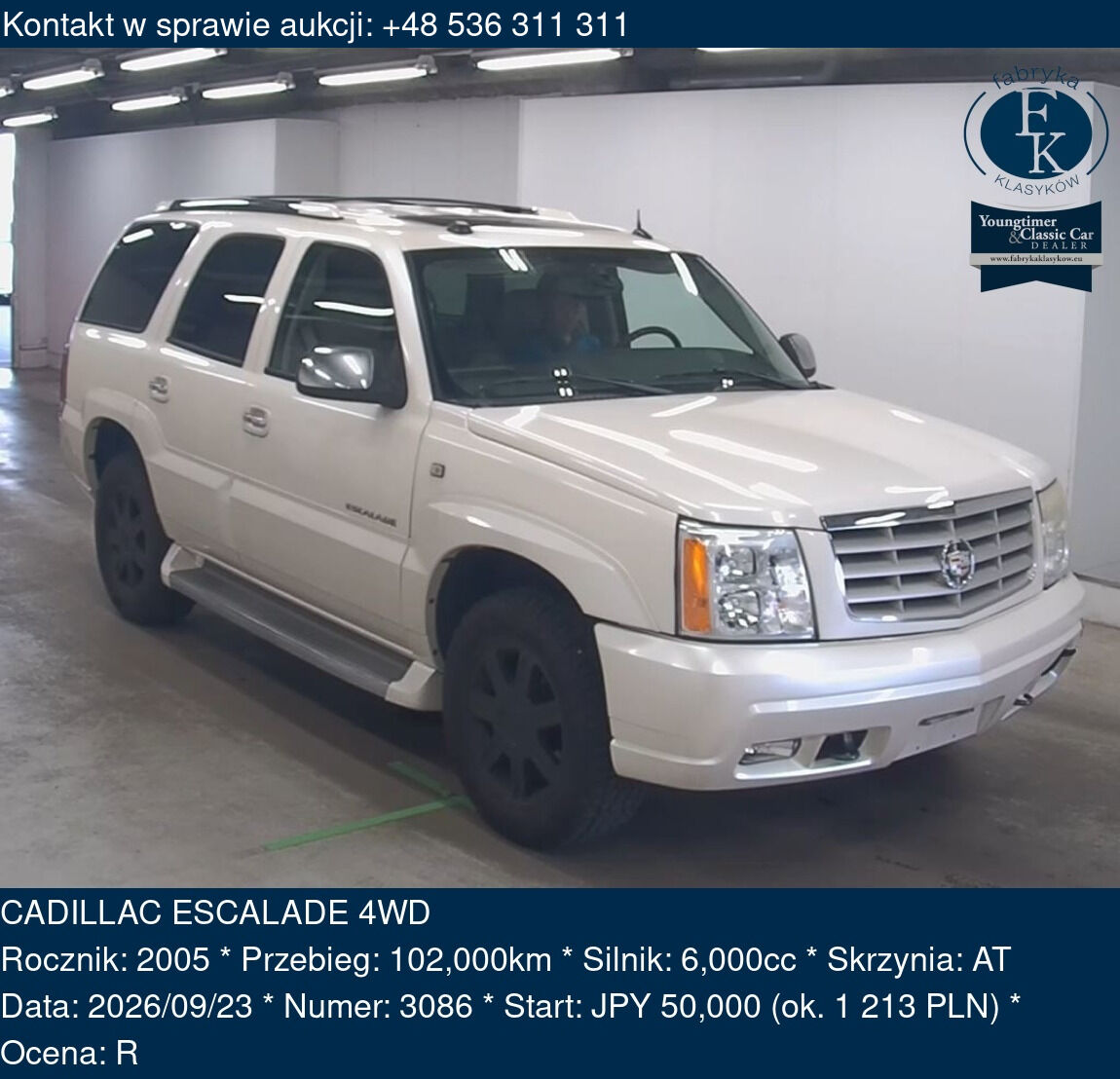 CADILLAC ESCALADE 4WD 2005 - zdjęcie 2