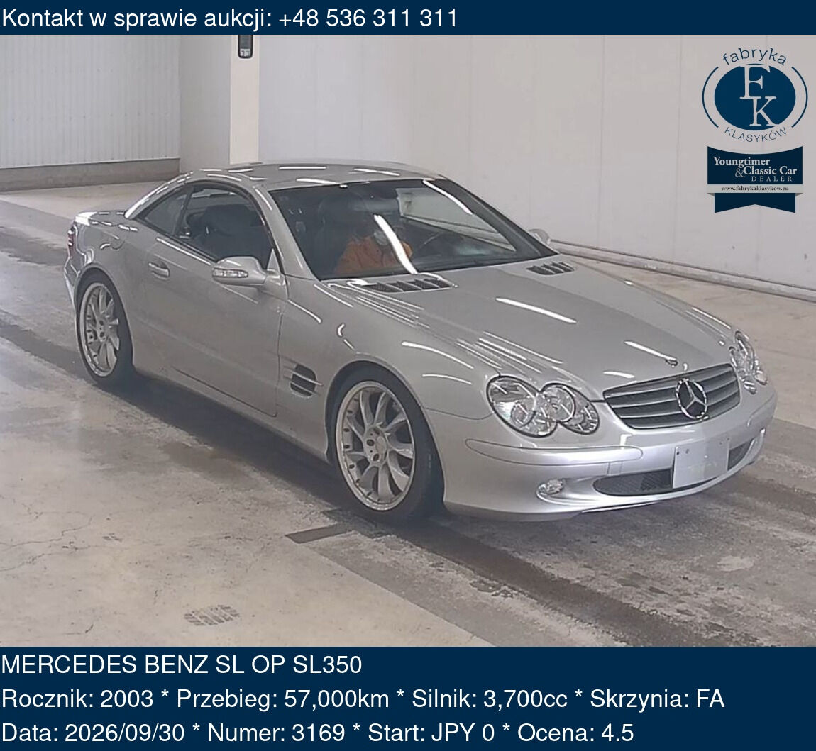 MERCEDES BENZ SL OP SL350 2003 - zdjęcie 2