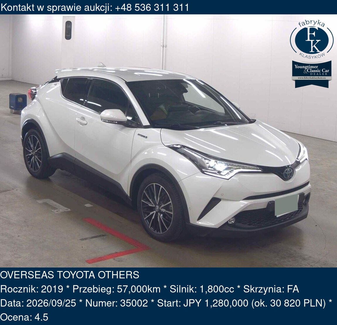 OVERSEAS TOYOTA OTHERS 2019 - zdjęcie 2