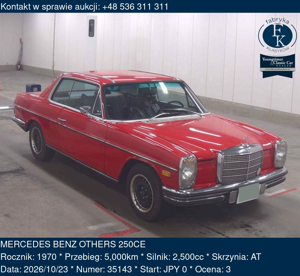 MERCEDES BENZ OTHERS 250CE 1970 - zdjęcie 2
