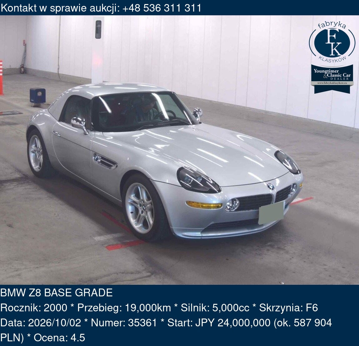 BMW Z8 BASE GRADE 2000 - zdjęcie 2