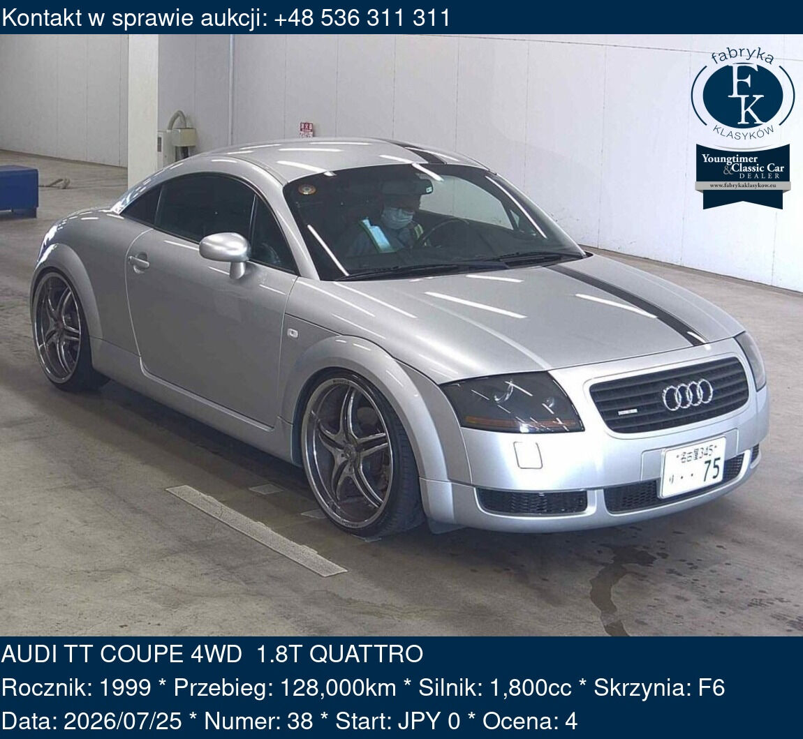 AUDI TT COUPE 4WD 1.8T QUATTRO