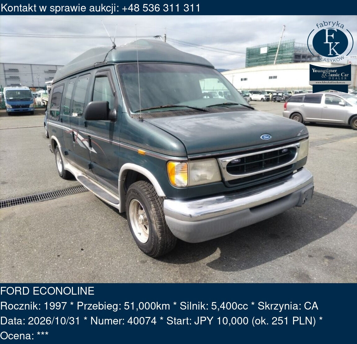 FORD ECONOLINE 1997 - zdjęcie 2