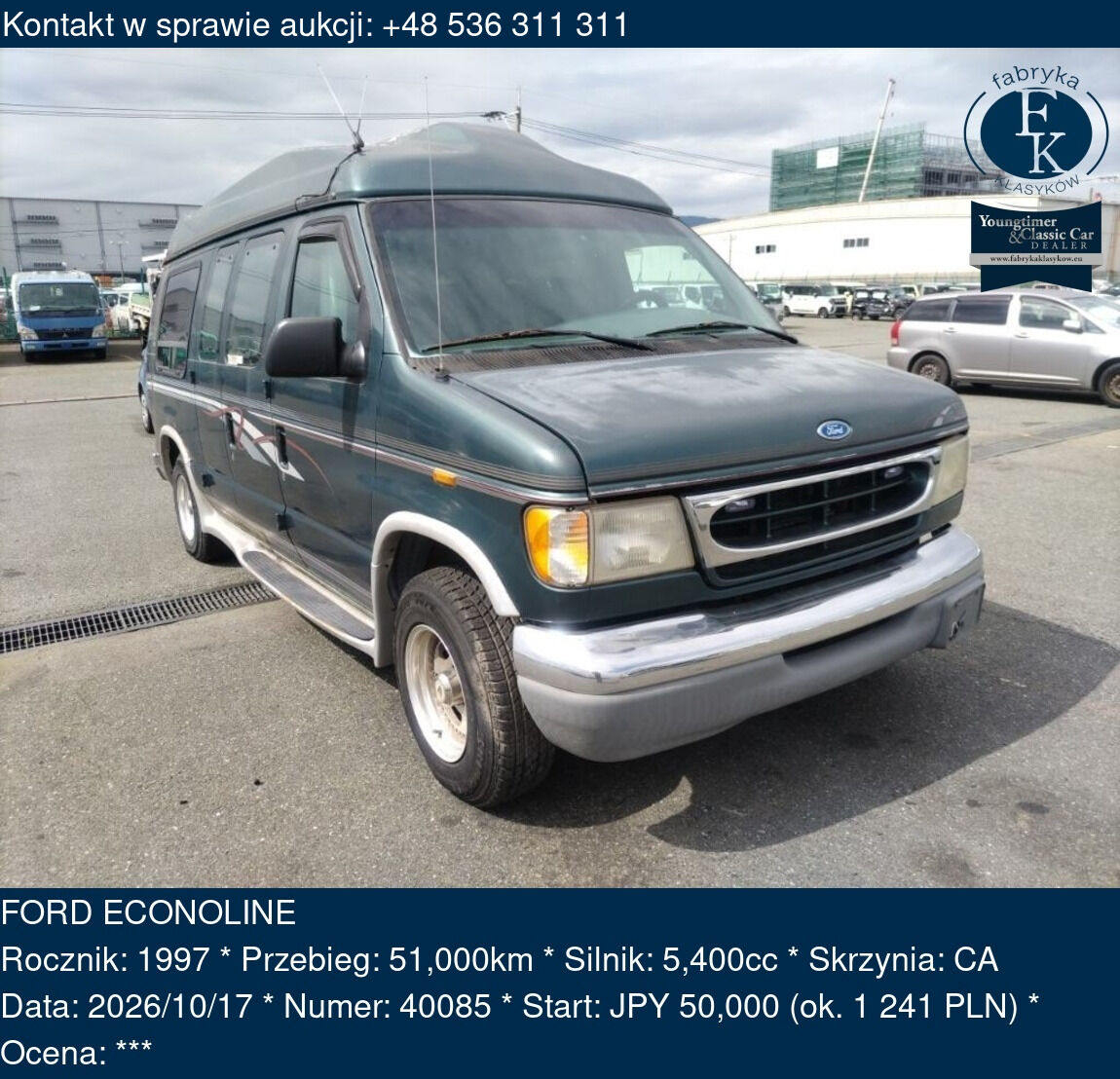 FORD ECONOLINE 1997 - zdjęcie 2