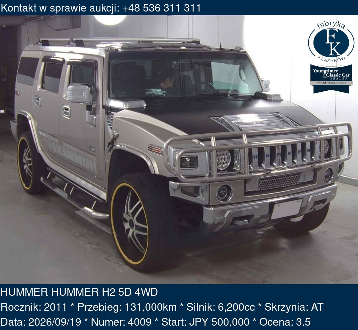 HUMMER HUMMER H2 5D 4WD 2011 - zdjęcie 2