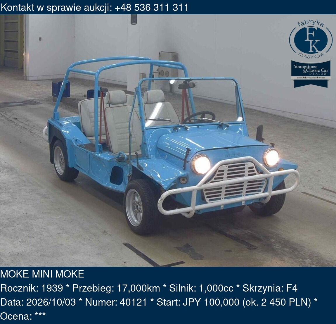 MOKE MINI MOKE 1939 - zdjęcie 2