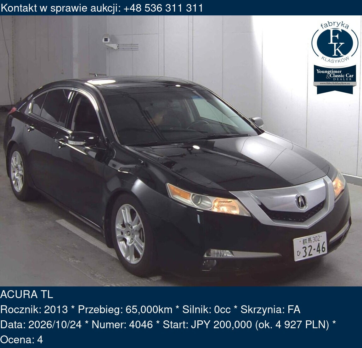 ACURA TL 2013 - zdjęcie 2