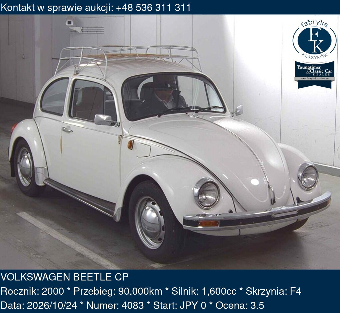 VOLKSWAGEN BEETLE CP 2000 - zdjęcie 2