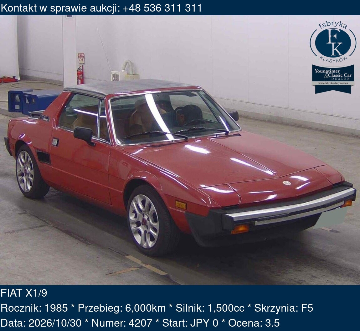 FIAT X1/9 1985 - zdjęcie 2