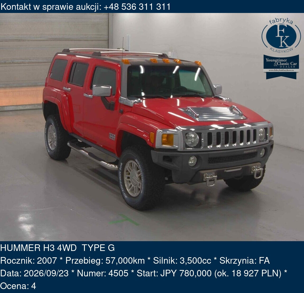HUMMER H3 4WD TYPE G 2007 - zdjęcie 2