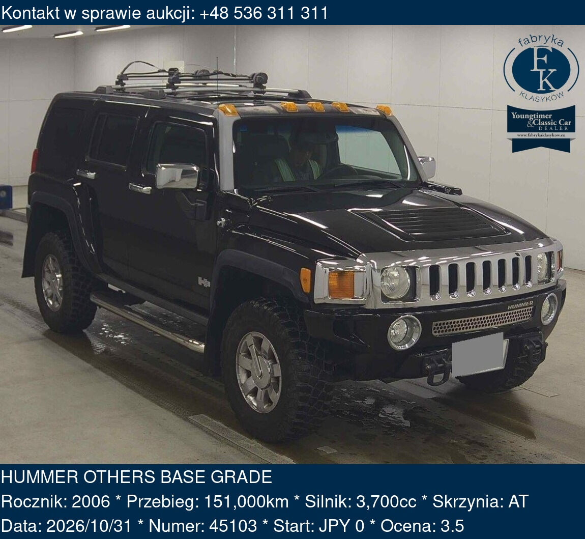 HUMMER OTHERS BASE GRADE 2006 - zdjęcie 2
