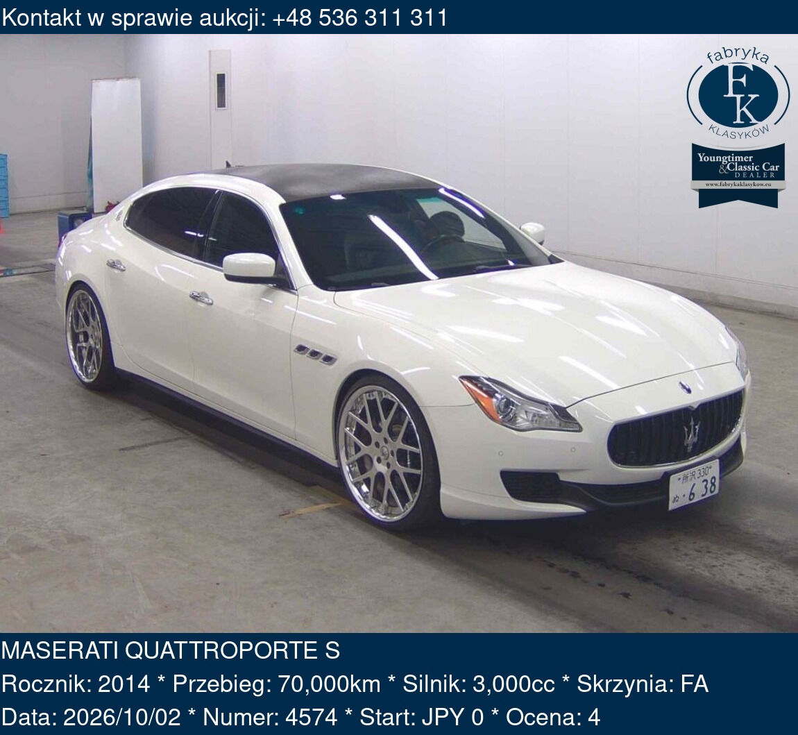 MASERATI QUATTROPORTE S 2014 - zdjęcie 2