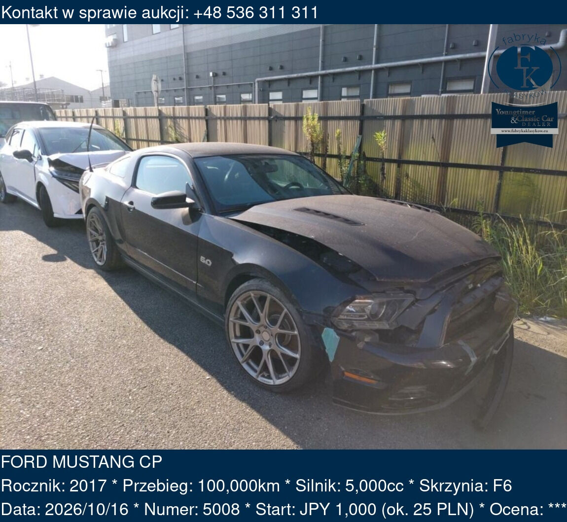 FORD MUSTANG CP 2017 - zdjęcie 2