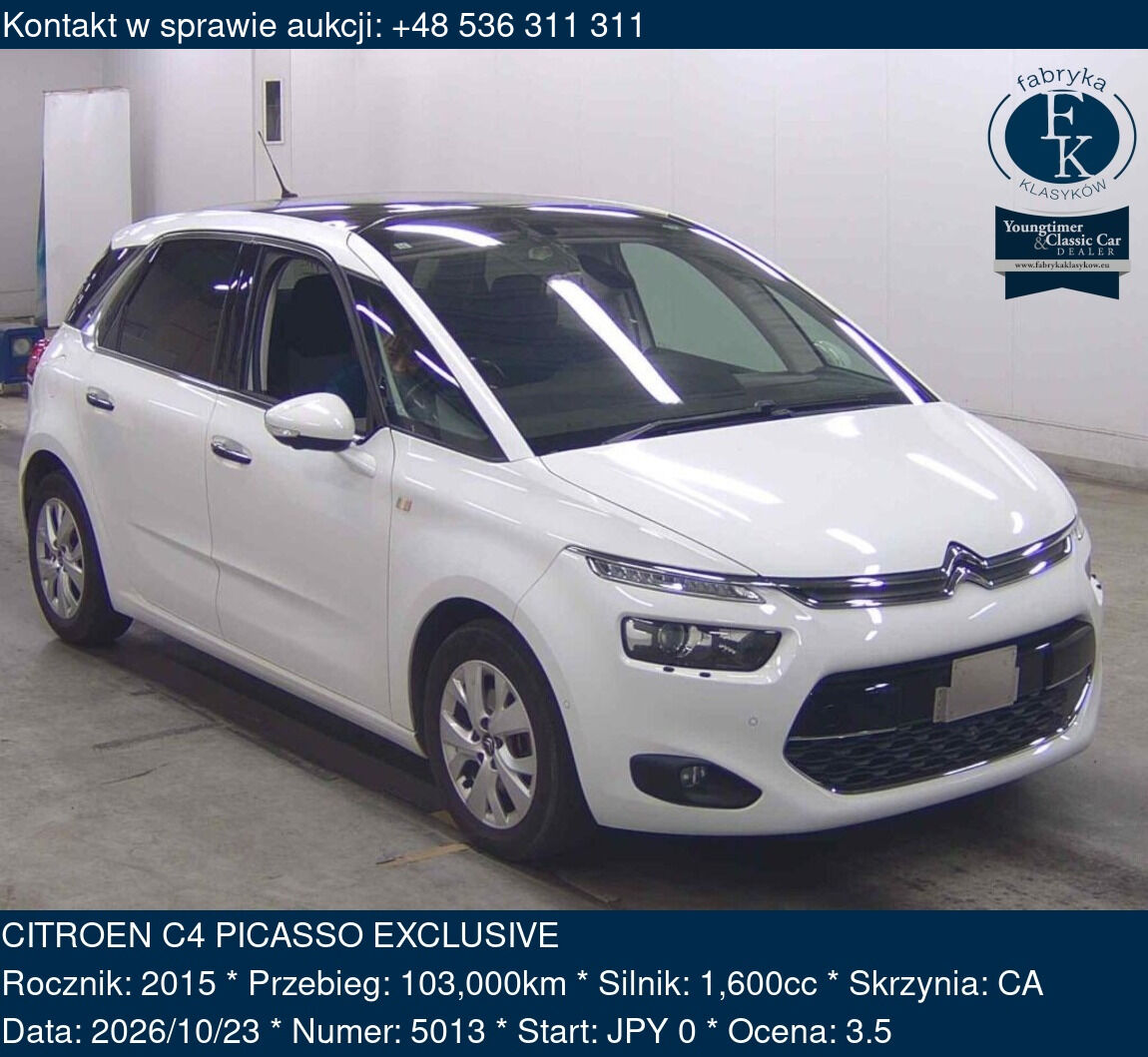 CITROEN C4 PICASSO EXCLUSIVE 2015 - zdjęcie 2