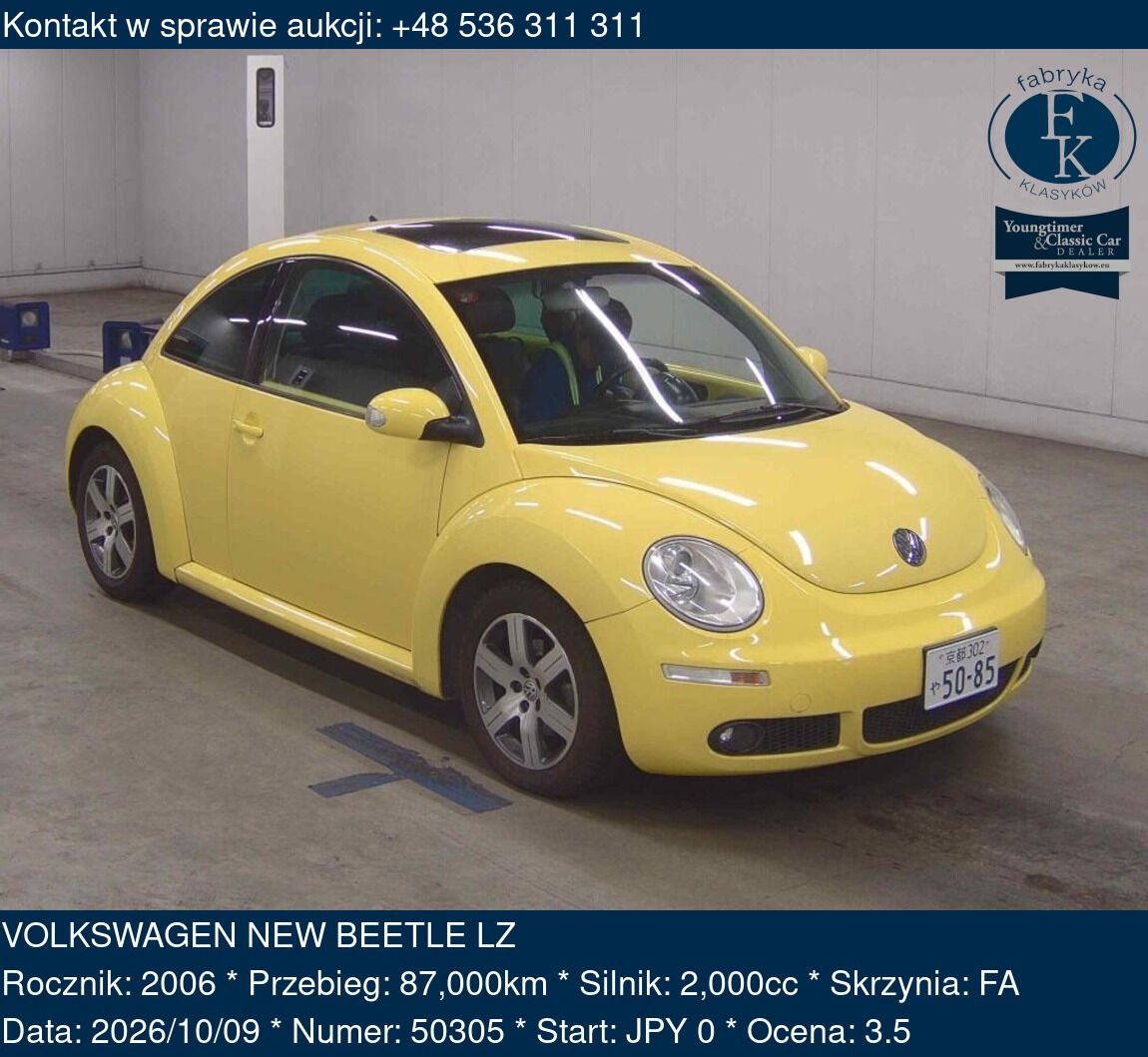 VOLKSWAGEN NEW BEETLE LZ 2006 - zdjęcie 2