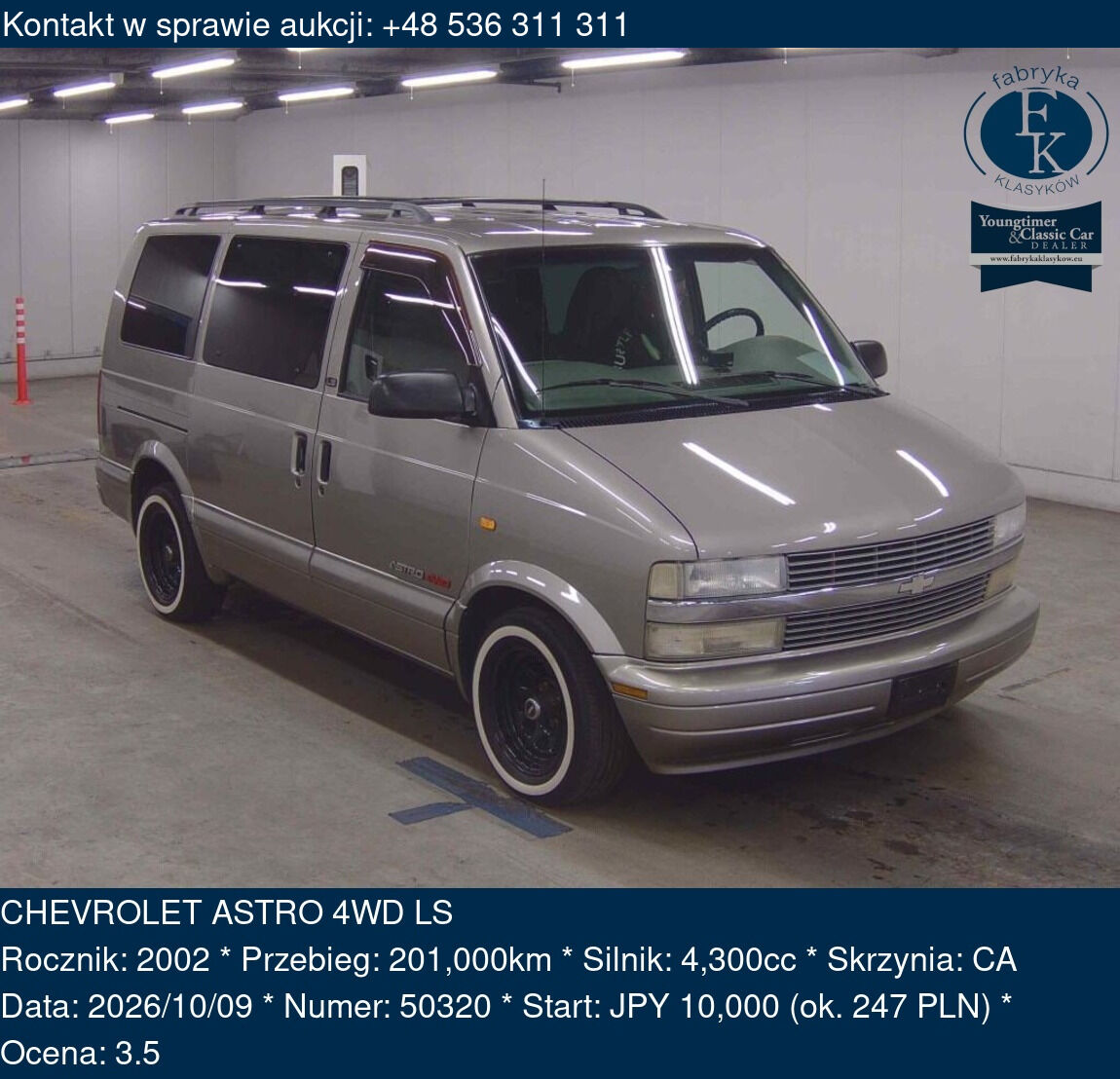 CHEVROLET ASTRO 4WD LS 2002 - zdjęcie 2