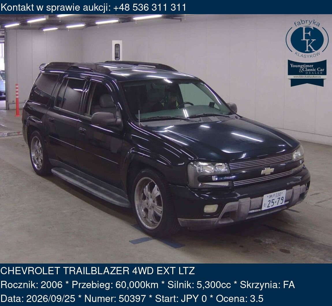 CHEVROLET TRAILBLAZER 4WD EXT LTZ 2006 - zdjęcie 2