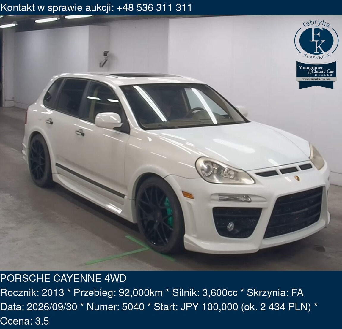 PORSCHE CAYENNE 4WD 2013 - zdjęcie 2