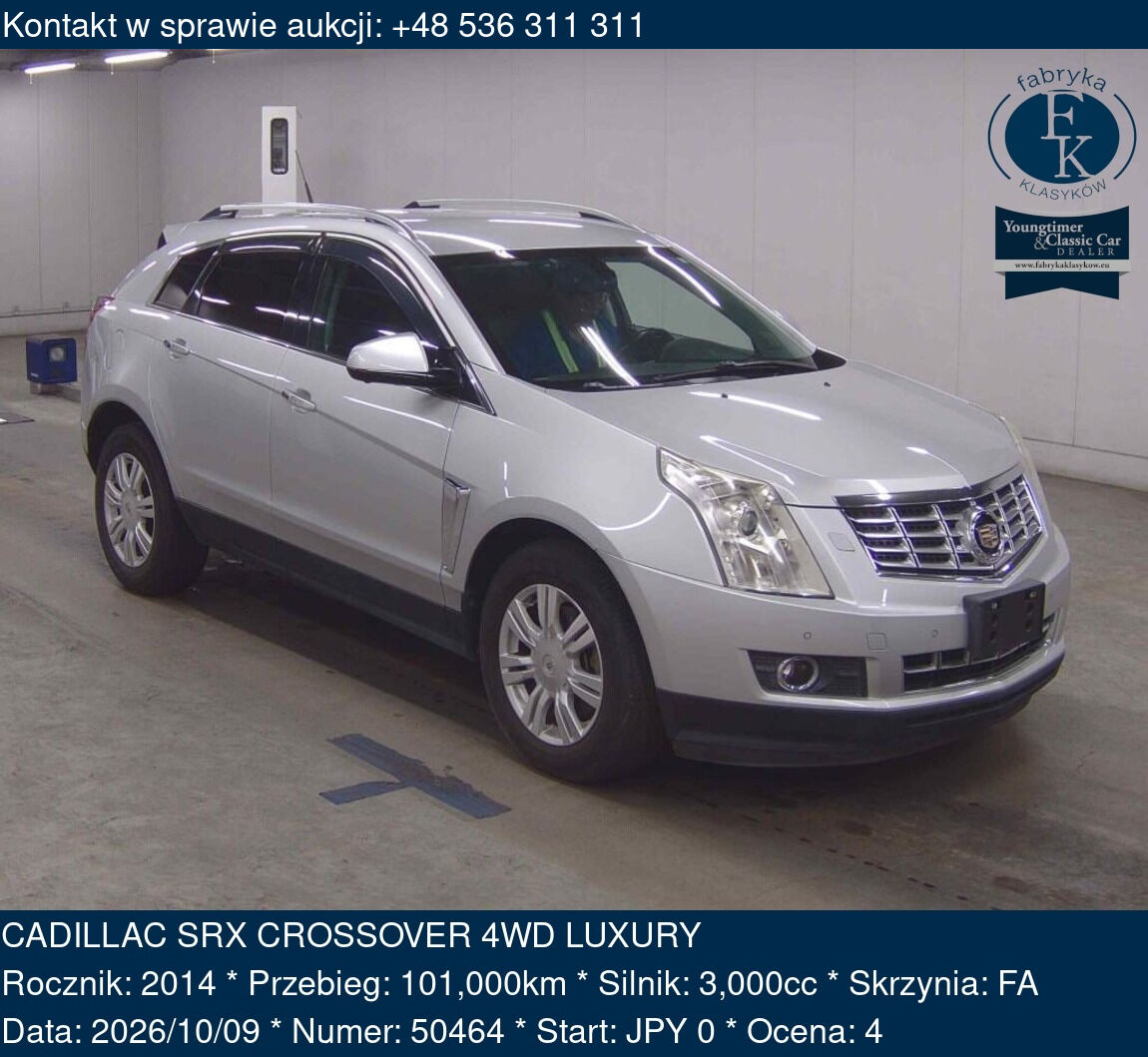CADILLAC SRX CROSSOVER 4WD LUXURY 2014 - zdjęcie 2