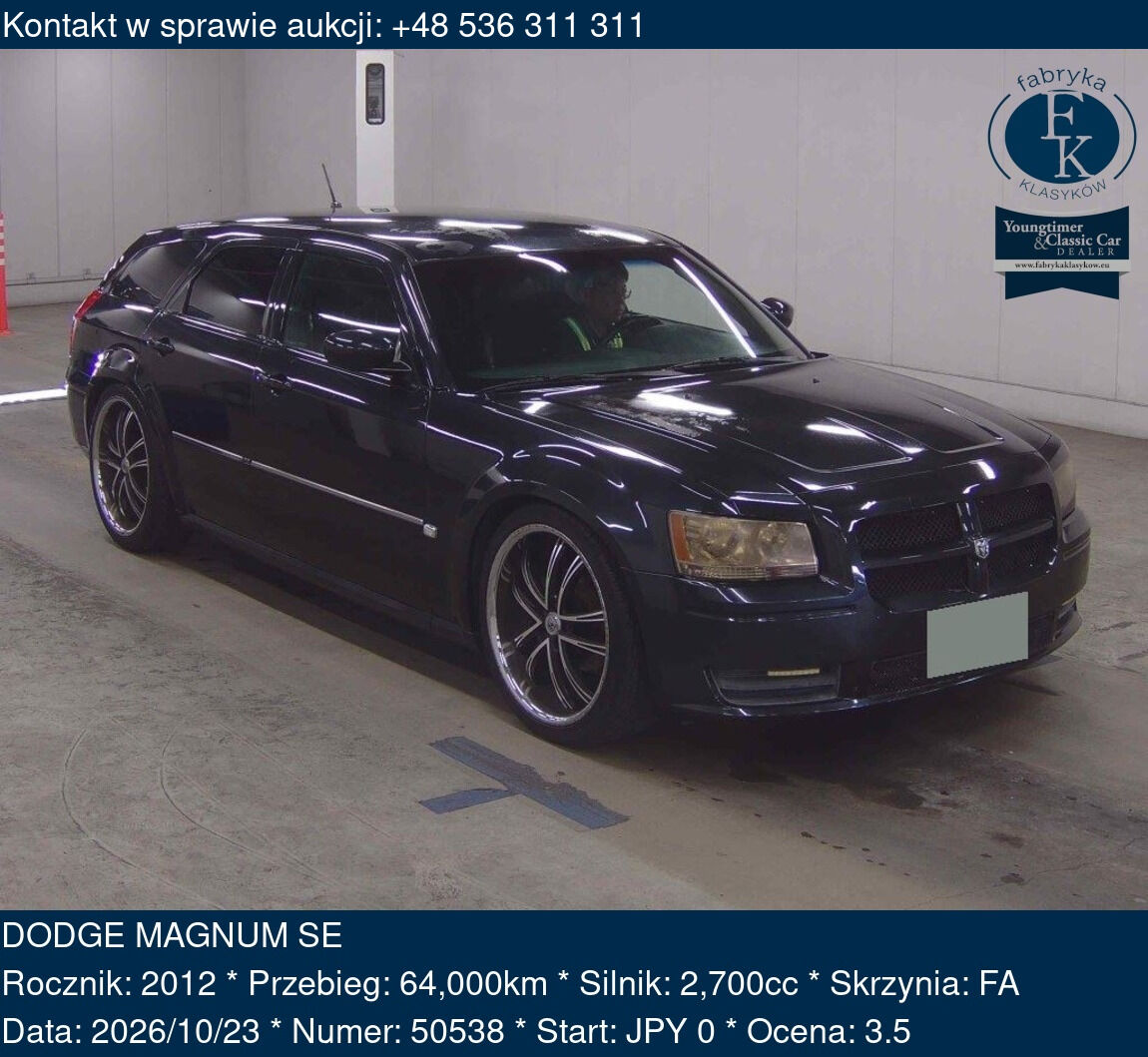 DODGE MAGNUM SE 2012 - zdjęcie 2