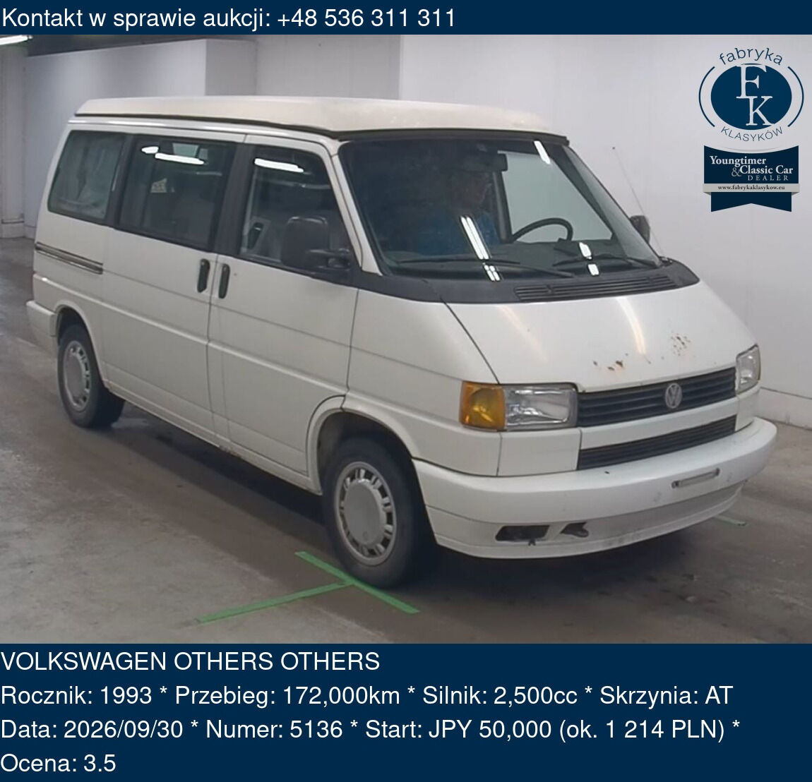 VOLKSWAGEN OTHERS OTHERS 1993 - zdjęcie 2