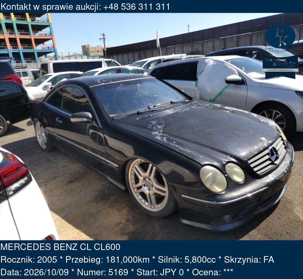 MERCEDES BENZ CL CL600 2005 - zdjęcie 2