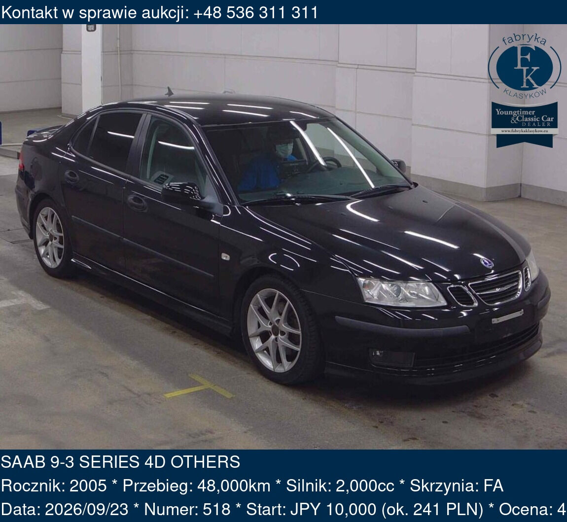 SAAB 9-3 SERIES 4D OTHERS 2005 - zdjęcie 2