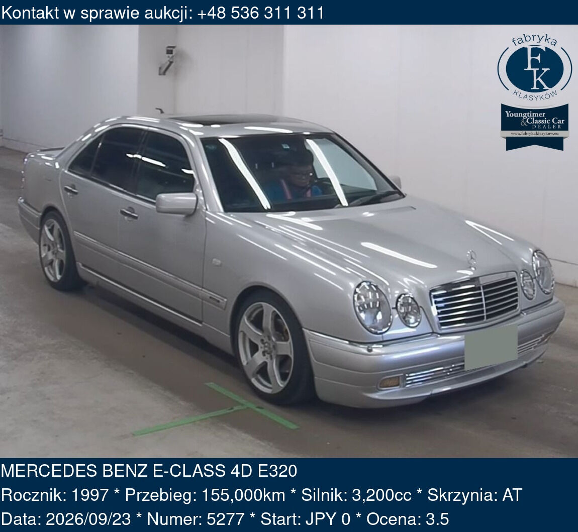 MERCEDES BENZ E-CLASS 4D E320 1997 - zdjęcie 2