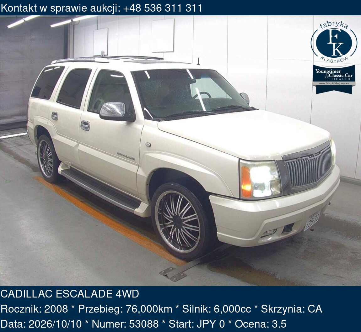 CADILLAC ESCALADE 4WD 2008 - zdjęcie 2